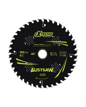 AUSTSAW Extreme Pro Shield TCT Saw Blade-160mm 40T Thin Kerf