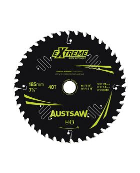 AUSTSAW Extreme Pro Shield TCT Saw Blade-185mm 40T Thin Kerf