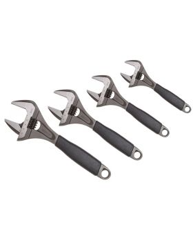 Bahco 9029.9031.9033.9035 Ergo Series Wide Mouth Shifter Wrench Combo Set-6",8",10" & 12"