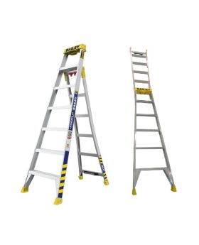 BAILEY 2.1m 150kg X3 Aluminium SLS 3 in 1 Dial Purpose Ladder - FS14130