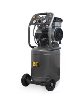 BAR BE Direct Drive Oil Free Silent Air Compressor-Upright 38ltr