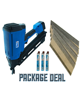 BeA D Head Gas Cordless Framming Nails & Gun Combo Kit D90S660Ehalfpallet