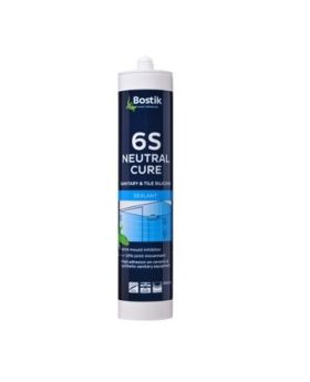 BOSTIK Industrial 6S Neutral Cure-Sanitary and tiling silicone sealant-300ml