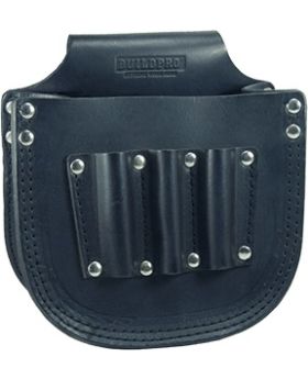 BUILDPRO Tradie Leather Belt- Riggers Bolt Bag-Small LBMBBS