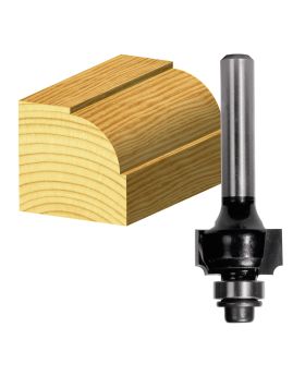 Carbitool 2 Flute Router Bit  Beading Bit with Ball Bearing Guide  Carbide Tipped-  12.7MM RAD TCT, 2 FLT 1/2 SHK W/BEAR  T 616 B 1/2