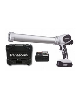 Panasonic EY3641LH1S57 14.4V Lithium Cordless Caulking / Sealing Gun Kit w/4.0Ah Battery, Charger & Carry Case