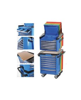 KINCROME Contour Series 15Drawer Roller Tool Trolley Cabinet & Chest Combo Kit K7747,7748