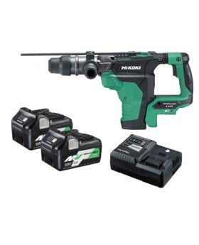  HiKOKI DH36DMA(HAZ) 36V 8.0Ah/4.0Ah Li-Ion Cordless Brushless MultiVolt SDS-Max Rotary Hammer Combo Kit