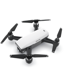 DJI Spark Quadcopter Drone - Alpine White- With 16gb Microsd Card DJISPARKWHITE