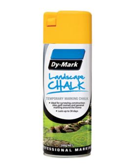 DYMARK Aerosol Landscape Chalk Temporary Marking Paint 350G-Yellow 23183505