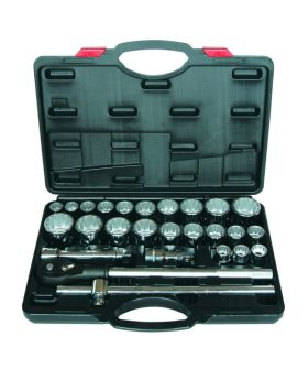 Eurotech Tools ET11000 26Pc 3/4"Drive AF/Metric Socket Set