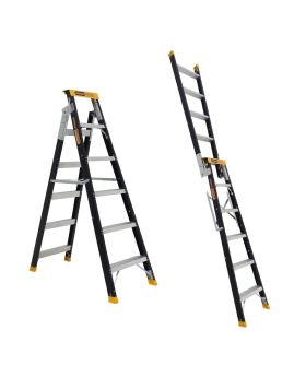 Gorilla PRO-LITE Dual Purpose 6 Step Fibreglass Ladder FDM006-PRO