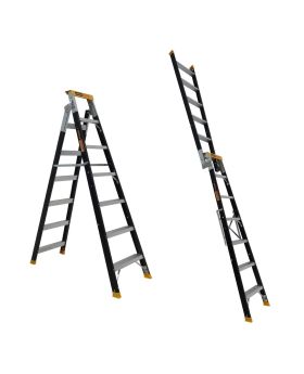 Gorilla PRO-LITE Dual Purpose 7 Step Fibreglass Ladder FDM007-PRO