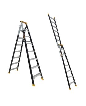 Gorilla PRO-LITE Dual Purpose 8 Step Fibreglass Ladder FDM008-PRO