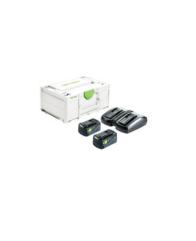 Festool 577077 SYS 18V Energy Set 2 x 5.0Ah TCL6 Duo in Systainer