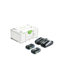 Festool 577106 SYS 18V Energy Set 2 x 4.0Ah TCL6 Duo in Systainer