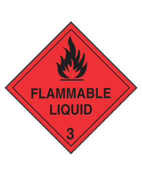 FLAMMABLE LIQUID SIGN H3SAV