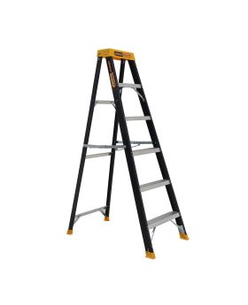 Gorilla FM006-PRO Single sided A-frame ladder 6 Step (1.74m) Pro-Lite Fibreglass 150kg Industrial