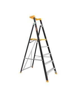 Gorilla FPL005-PRO Platform ladder 5 Step (1.45m) Pro-Lite Fibreglass 150kg Industrial