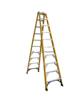 Gorilla FSM010-HD Double sided A-frame ladder 3.0m (10ft) Fibreglass 180kg Heavy Duty Industrial