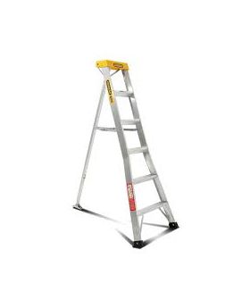 Gorilla GL006-I Single sided garden ladder 1.8m (6ft) Tripod Design Aluminium 150kg Industrial