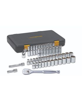 GEARWRENCH 49 PC. 1/2" DRIVE 6 POINT 120XP STANDARD & DEEP SAE/METRIC MECHANICS TOOL SET 80700P