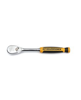 GEARWRENCH 1/4" DRIVE 90-TOOTH DUAL MATERIAL TEARDROP RATCHET 6" 81007T