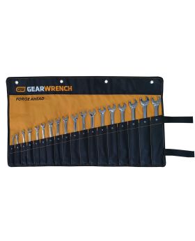 GEARWRENCH 18 PC 12 POINT METRIC LONG PATTERN COMBINATION WRENCH SET ROLL 81920R