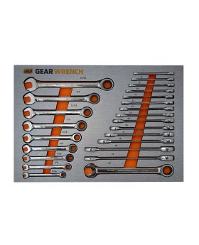 GEARWRENCH 24 PC RATCHETING WRENCH METRIC & SAE SET IN EVA 83990