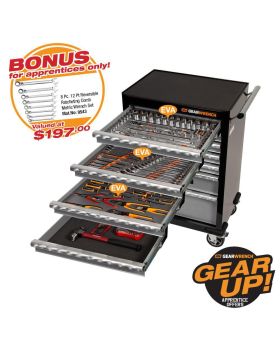 GEARWRENCH 176 PC COMBINATION TOOL KIT + 26" TOOL TROLLEY 89902