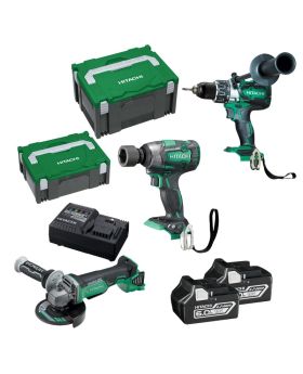 Hitachi KC18DRBL(HB) 18V 6.0Ah Li-ion Cordless 3pce Combo Kit