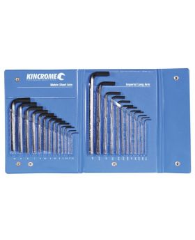 Kincrome hkw25c HEX KEY WRENCH SET 25 PIECE IMPERIAL & METRIC