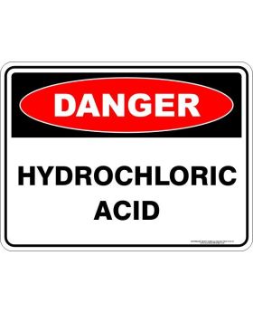 HYDROCHORIC ACID SIGN H100-M/A