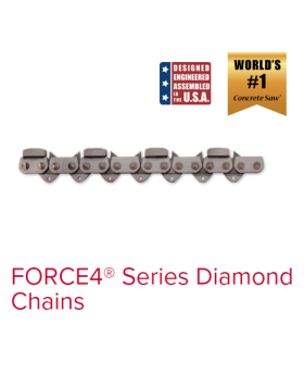 ICS Petrol Diamond Concrete Chainsaw- Abrasive Chain (SANDSTONE) FORCE 4  16Â³