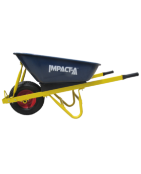 IMPACTA Heavy Duty Steel Wheel Barrow-Blue Metal Tub - Std Wheel  28900_IMP