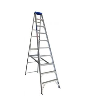 INDALEX Aluminium Single Sided Step Ladder - Pro Series - 3.0m 180kg Rated