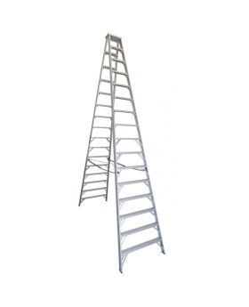 INDALEX Aluminium Double Sided Step Ladder - Pro Series - 4.9m 150kg Rated