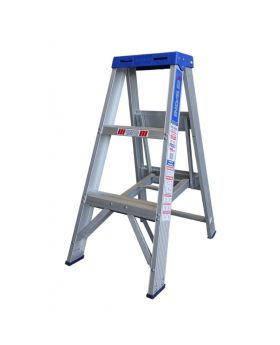 INDALEX Aluminium Single Sided Step Ladder - Pro Series - 0.9m 180kg Rated