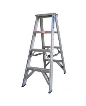 INDALEX Aluminium Double Sided Step Ladder - Pro Series - 1.2m 180kg Rated