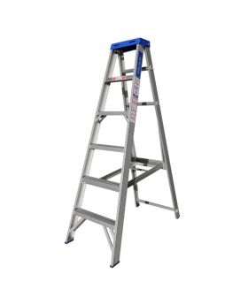 INDALEX Aluminium Single Sided Step Ladder - Pro Series - 1.8m 180kg Rated