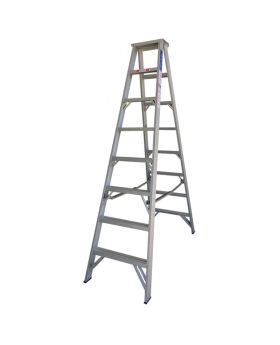 INDALEX Aluminium Double Sided Step Ladder - Pro Series - 2.4m 180kg Rated