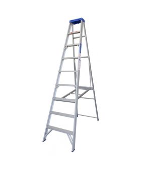 INDALEX Aluminium Single Sided Step Ladder - Pro Series - 2.4m 180kg Rated