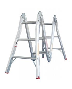 INDALEX Aluminium Multipurpose Ladder-Tradesman Series- 1m-3.95m 120kg Rated