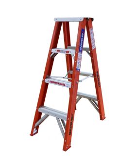 INDALEX Fibreglass Double Sided Ladder-Tradesman Series- 1.2m 150kg Rated