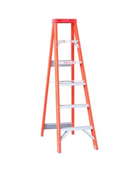 INDALEX Fibreglass Single Sided Ladder-Tradesman Series- 1.5m 135kg Rated