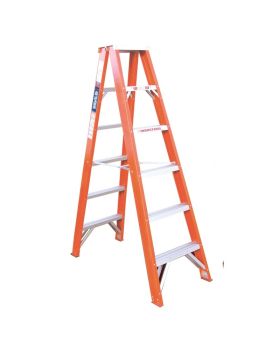 INDALEX Fibreglass Double Sided Ladder-Tradesman Series- 1.8m 135kg Rated