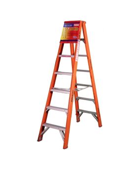 INDALEX Fibreglass Double Sided Ladder-Tradesman Series- 2.1m 120kg Rated