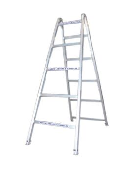 Industrial XS Heavy Duty Aluminium Adjustable Leg Trestle Ladder-3m 225kg Rated AT3.0M