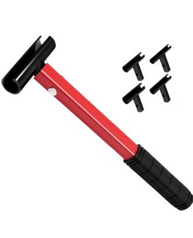 INDUSTRIAL XS Door Hinge Adjustment Tool, 4 in 1 Hinge Adjusting Wrench Kit with Rubber Grip