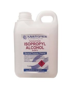 MEKTRONICS IPA Technical Grade, 100% Pure, Isopropyl Alcohol 1L-Cleaner, Disinfectant, Antiseptic